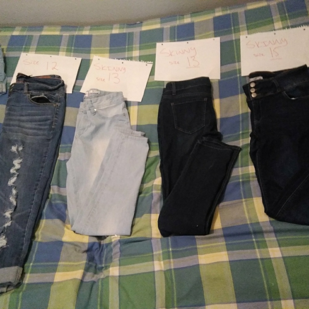 Women's jeans , shirts and shorts